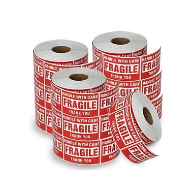 Fragile Stickers Warning Packing/Shipping Labels