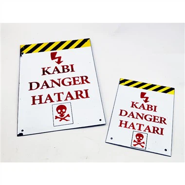 Custom High Voltage Danger Sign