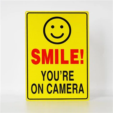 Smile You're On Camera Safety Signage